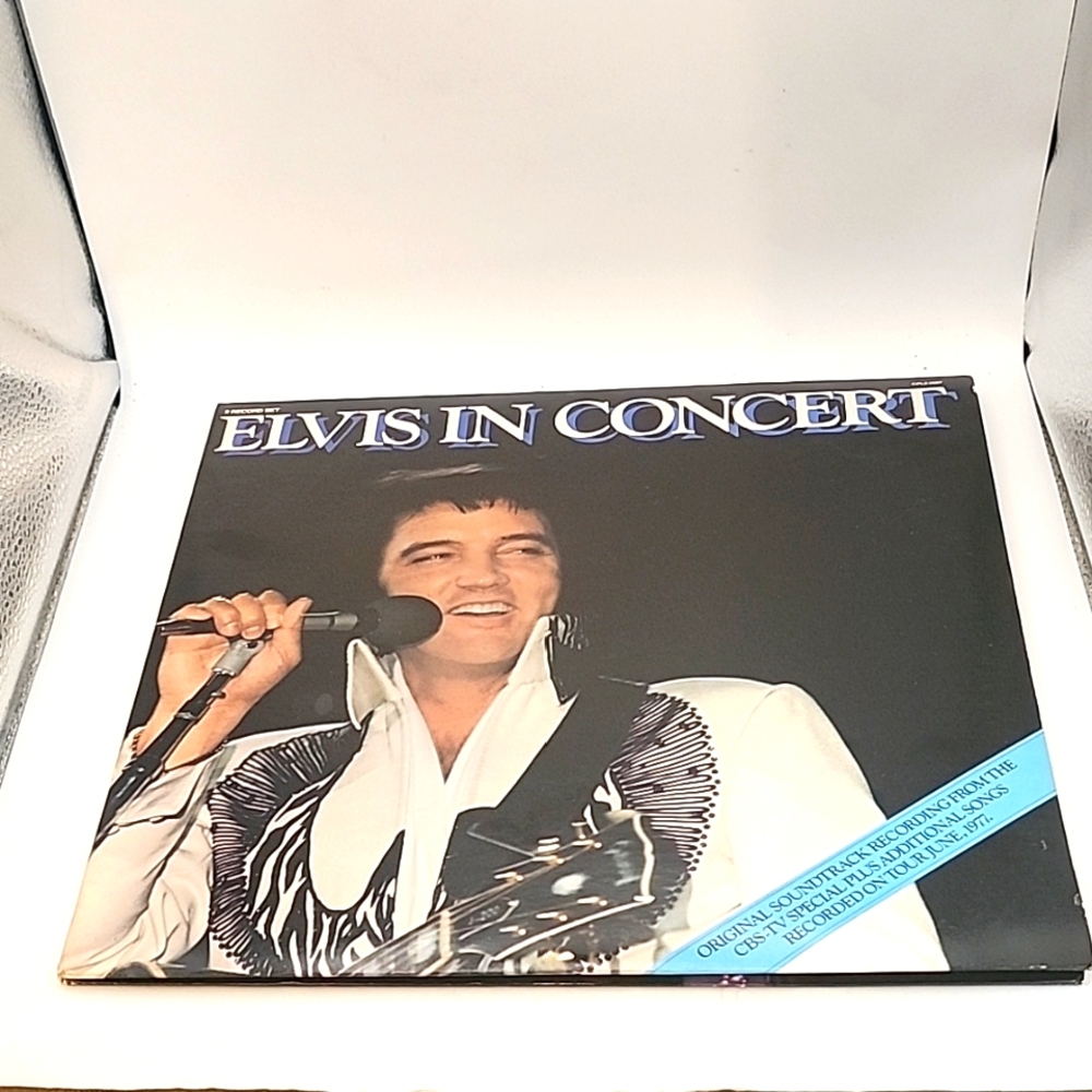 Vintage 1977 Elvis Presley "Elvis In Concert" Vinyl Double LP Record